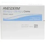 Anesderm 25 mg/G + 25 mg/G Creme + 10 Pflaster 25 G