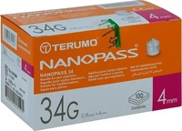 PZN-DE 09771265, MeDiTa-Diabetes Terumo Nanopass 34 Penkan&uuml;le 34G 0.18x4Mm 100 ST