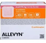 Allevyn Ag Gentle Border 7.5x7.5 cm Wundverband 10 ST