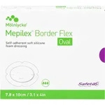 Mepilex Border Flex 7.8x10cm Oval Schaumverband Ha 5 ST