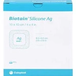 Biatain Silicone Ag Schaumverband 10x10 cm 5 ST
