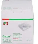 Gazin Mullkomp.10x10 cm Steril 12Fach Gro&szlig; 100 ST