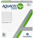 Aquacel Ag + Extra 5x5 cm Kompressen 10 ST
