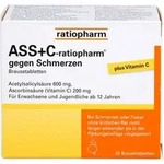 Ass + C-Ratiopharm gegen Schmerzen 20 ST