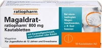 PZN-DE 04869887, Magaldrat-Ratiopharm 800mg Tabletten 50 ST