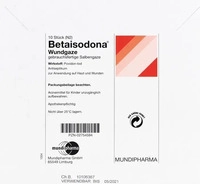 PZN-DE 02754594, HERMES Arzneimittel Betaisodona Wundgaze 10x10 10 ST