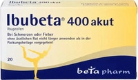 PZN-DE 00179737, betapharm Arzneimittel Ibubeta 400 Akut 20 ST