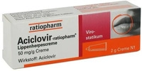 PZN-DE 02286360, Aciclovir-Ratiopharm Lippenherpescreme 2 G