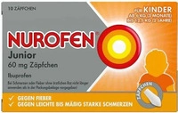 PZN-DE 04085246, Reckitt Benckiser Nurofen Junior 60mg Z&auml;pfchen 10 ST