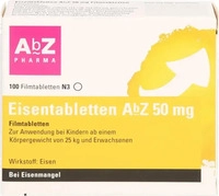 PZN-DE 06683738, AbZ Pharma Eisentabletten Abz 50 mg Filmtabletten 100 ST