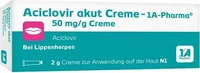 PZN-DE 01664245, 1 A Pharma Aciclovir Akut Creme - 1A-Pharma 2 G