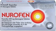 PZN-DE 08794436, Reckitt Benckiser Nurofen Ibuprofen 400 mg &Uuml;berzogene Tabletten 24