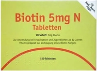 PZN-DE 02472163, ALLPHARM Vertriebs Biotin 5mg N Tabletten 150 ST
