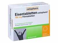 Eisentabletten-Ratiopharm 100mg Filmtabletten 100 ST