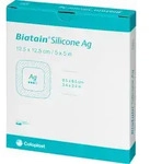 Biatain Silicone Ag Schaumverband 12.5x12.5cm 5 ST
