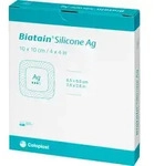 Biatain Silicone Ag Schaumverband 10x10cm 5 ST
