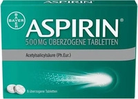 PZN-DE 10203595, Bayer Vital Aspirin 500mg &Uuml;berzogene Tabletten 8 ST