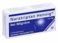 Naratriptan Hennig bei Migräne 2.5mg Filmtabletten 2 ST