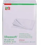 Vliwasoft Vlieskompressen 10x20 cm Steril 6L. 100 ST