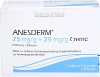 PZN-DE 09071496, PIERRE FABRE DERMO KOSMETIK Anesderm 25mg/G + 25mg/G Creme + 2