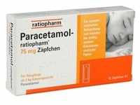 Paracetamol-Ratiopharm 75 mg Zäpfchen 10 ST