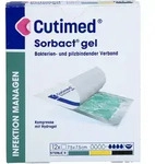 Cutimed Sorbact Gel Kompressen 7.5x7.5 cm 12 ST