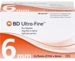 Bd Ultra-Fine Pen-Nadeln 6 Mm 31 G 0.25 Mm 105 ST