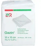 Gazin Mullkomp.10x10 cm Unsteril 8Fach 100 ST