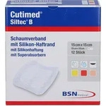 Cutimed Siltec B Schaumverb.15x15 cm M.haftr. 12 ST