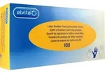 Alvita Latex Untersuchungshandschuhe Puderfrei L 100 ST