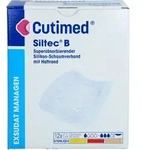 Cutimed Siltec B Schaumverb.7.5x7.5 cm M.haftr. 12 ST