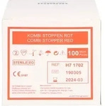 Kombi Stopper Verschlusskonen Rot 100 ST