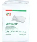 Vliwasoft Vlieskompressen Unsteril 7.5x7.5 cm 4L. 100 ST