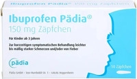 PZN-DE 18157340, Ibuprofen P&auml;dia 150 mg Z&auml;pfchen 10 ST