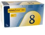 Novofine 8 Kan&uuml;len 0.30x8Mm 30 G 100 ST