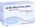 Bd Micro-Fine Ultra Pen-Nadeln 0.25x8 Mm 100 ST
