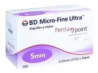 Bd Micro-Fine Ultra Pen-Nadeln 0.25x5 Mm 100 ST