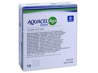 Aquacel Ag+ Extra 5x5 cm Kompressen 10 ST