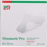 Vliwasorb pro Superabsorb. Steril 22x22cm 10 ST