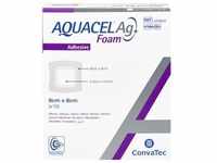 Aquacel Ag Foam Adhäsiv 8x8 cm Verband 10 ST