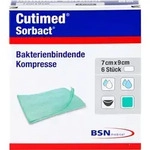Cutimed Sorbact Kompressen 7x9 cm 6 ST