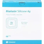 Biatain Silicone Ag Schaumverband 7.5x7.5 cm 5 ST