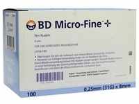 Bd Micro-Fine + 8 Nadeln 100x0.25x8Mm 100 ST
