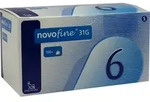 Novofine 6 Kan&uuml;len 0.25x6Mm 31G 100 ST