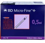 Bd Micro-Fine+ Insulinspr.0.5 ml U100 0.3x8 Mm 100 ST