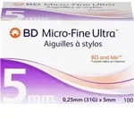 Bd Micro-Fine Ultra Pen-Nadeln 0.25x5 Mm 100 ST