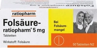 PZN-DE 03971388, Fols&auml;ure-Ratiopharm 5mg 50 ST