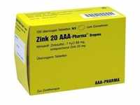 Zink 20 Aaa-Pharma Dragees 100 ST