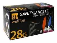 Wellion Safetylancets 28G Sicherheitseinmallanz 200 ST