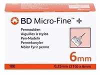 Bd Micro Fine+ Pen Nadeln 0.25x6Mm 31G 100 ST
